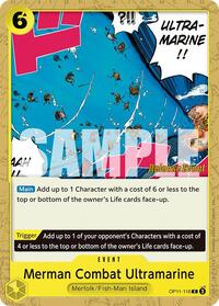 Merman Combat Ultramarine - A Fist of Divine Speed Release Event Cards - C - OP11-116