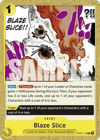 Blaze Slice (Reprint) - Starter Deck 28: GREEN/YELLOW Yamato - R - OP07-116