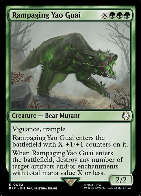Rampaging Yao Guai - Universes Beyond: Fallout - R - 82