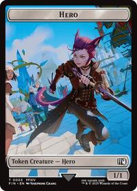 Hero (0003) // Wizard (0014) Double-Sided Token - FINAL FANTASY - T - 3 // 14