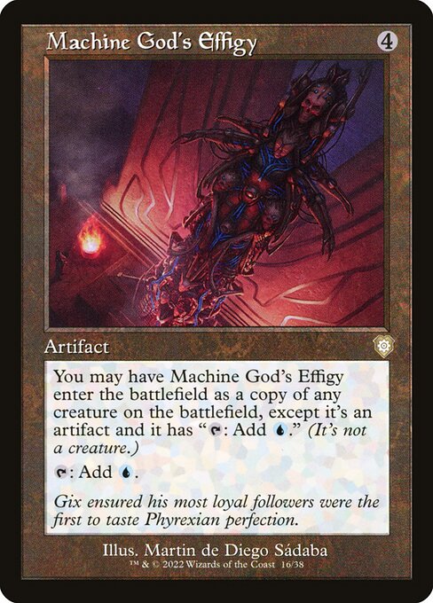 Machine God's Effigy (Retro Frame) - Commander: The Brothers' War - R - 16