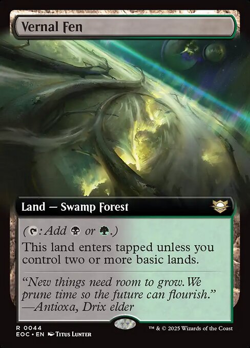 Vernal Fen (Extended Art) - Commander: Edge of Eternities - R - 44