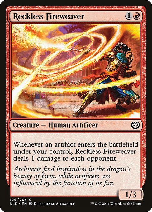 Reckless Fireweaver - Kaladesh - C - 126
