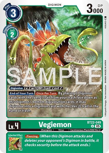 Vegiemon - Cyber Eden - Uncommon - BT22-049 U