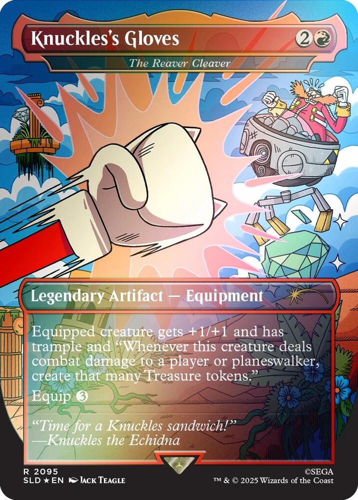 Knuckles's Gloves - The Reaver Cleaver (Rainbow Foil) - Secret Lair Drop Series - R - 2095