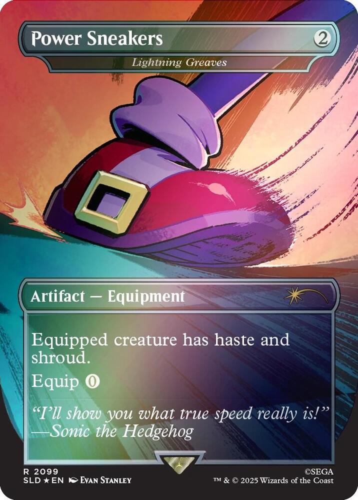 Power Sneakers - Lightning Greaves (Rainbow Foil) - Secret Lair Drop Series - R - 2099