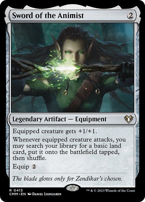Sword of the Animist - Commander Masters - R - 413