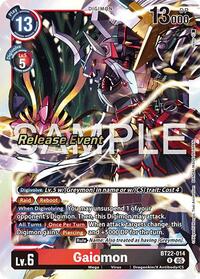 Gaiomon - Cyber Eden Release Event Cards - Rare - BT22-014 R