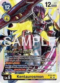 Kentaurosmon - Cyber Eden Release Event Cards - Rare - BT22-041 R