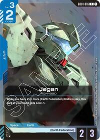 Jegan (Store Tournament Participant Pack 01) - Gundam Promotional Cards - Common - GD01-016