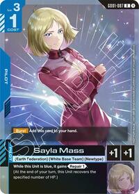 Sayla Mass (Store Tournament Participant Pack 01) - Gundam Promotional Cards - Rare - GD01-087