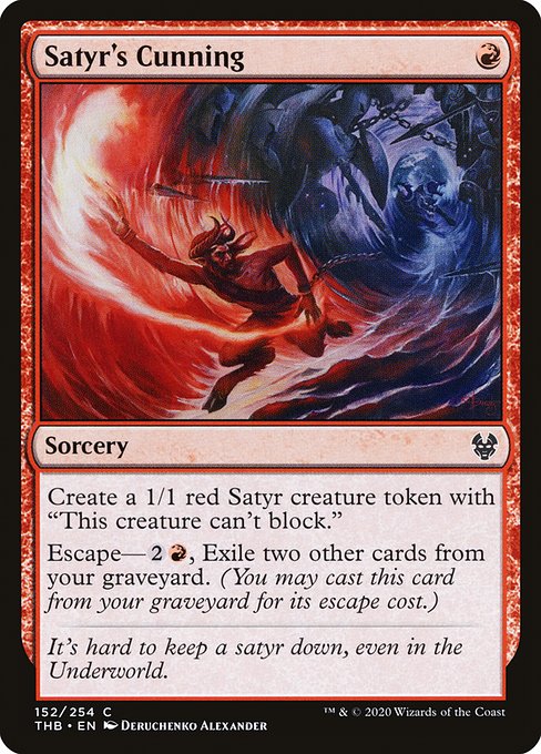 Satyr's Cunning - Theros Beyond Death - C - 152