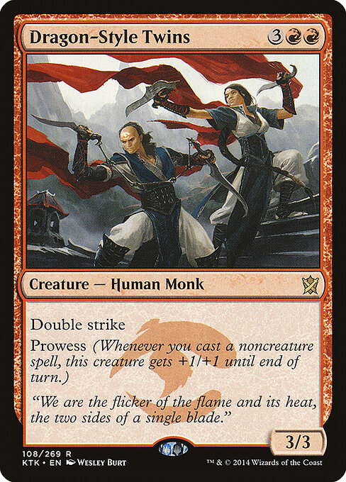 Dragon-Style Twins - Khans of Tarkir - R - 108