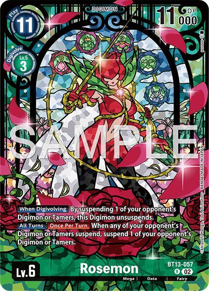 Rosemon (Premium Heroines Set Ver.2) - Versus Royal Knights - Rare - BT13-057 R