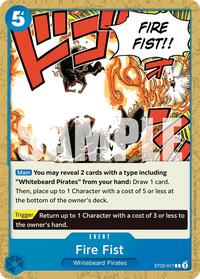 Fire Fist - Starter Deck 22: Ace & Newgate - C - ST22-017