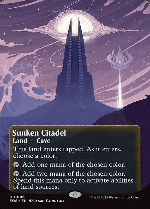 Sunken Citadel (0086) (Borderless) - Edge of Eternities: Stellar Sights - R - 86