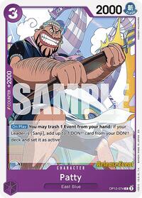 Patty - Legacy of the Master Release Event Cards - C - OP12-074