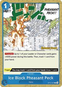 Ice Block Pheasant Peck - Legacy of the Master Release Event Cards - C - OP12-057