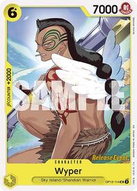 Wyper - Legacy of the Master Release Event Cards - UC - OP12-114