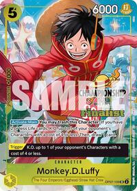 Monkey.D.Luffy (CS 25-26 Finalist Card Set 1) - One Piece Promotion Cards - SR - OP07-109