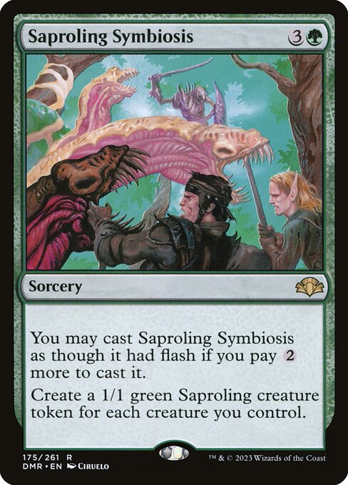 Saproling Symbiosis - Dominaria Remastered - R - 175