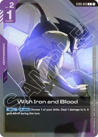 With Iron and Blood (ST05 Release Event) - Gundam Promotional Cards - Common - ST05-013