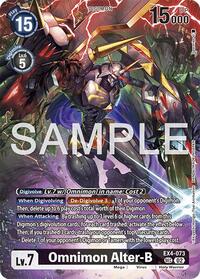 Omnimon Alter-B - Limited Card Pack -Another Knight- - Secret Rare - EX4-073 SEC