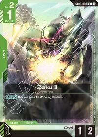 Zaku II (Championship Participation Pack 01) - Gundam Promotional Cards - Common - ST03-008