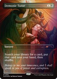 Demonic Tutor (Rainbow Foil) - Secret Lair Drop Series - M - 1856