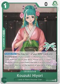 Kouzuki Hiyori (Zoro Deck) - Learn Together Deck Set - R - OP12-028