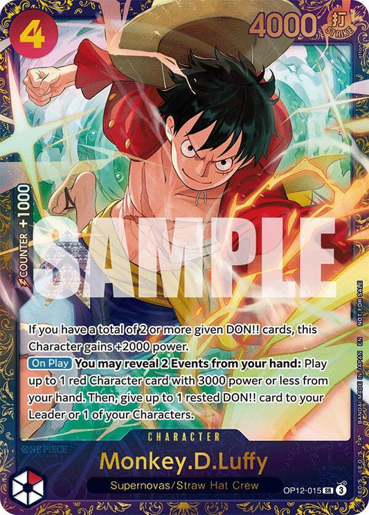 Monkey.D.Luffy (Treasure Cup 2025) - One Piece Promotion Cards - SR - OP12-015