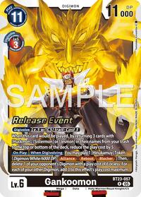 Gankoomon - Hackers' Slumber Release Event Cards - Rare - BT23-057 R