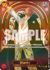 Shanks - OP09-004 (SP) (Gold) - Carrying On His Will - SR - OP09-004