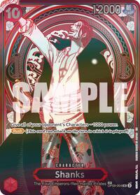 Shanks - OP09-004 (SP) (Silver) - Carrying On His Will - SR - OP09-004