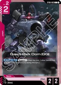 Gaia's Rick Dom (GQ) - Starter Deck 06: Clan Unity - Common - ST06-003