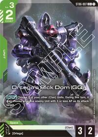 Ortega's Rick Dom (GQ) (C+) - Starter Deck 06: Clan Unity - C+ - ST06-007