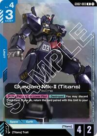 Gundam Mk-II (Titans) (Store Tournament Participant Pack 02) - Gundam Promotional Cards - Rare - GD02-003