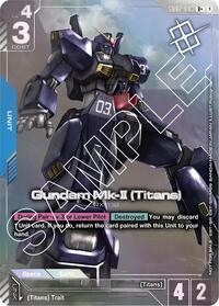 Gundam Mk-II (Titans) (Store Tournament Winner Pack 02) - Gundam Promotional Cards - R+ - GD02-003