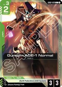 Gundam AGE-1 Normal (Store Tournament Participant Pack 02) - Gundam Promotional Cards - Common - GD02-029