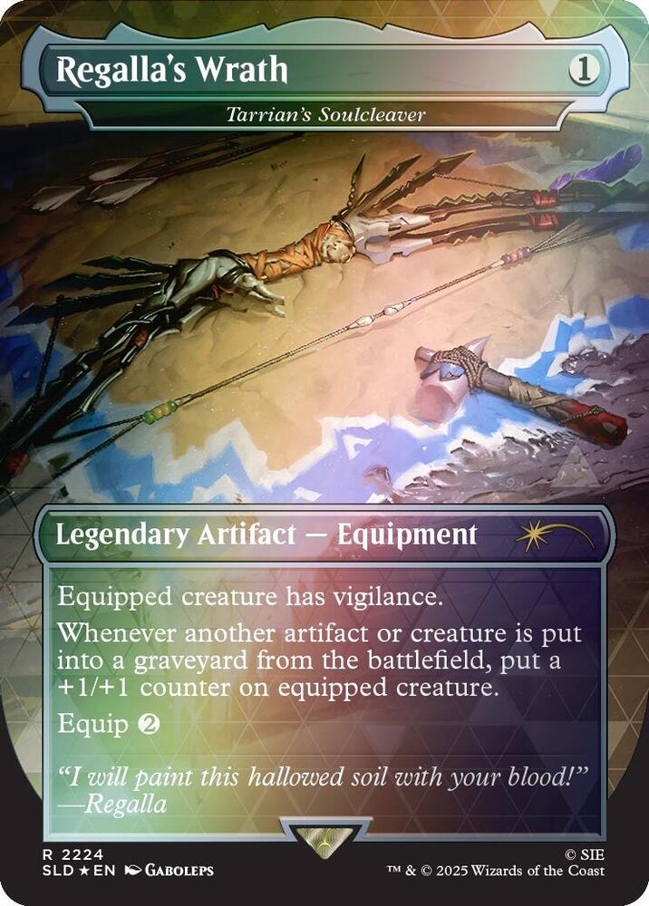 Regalla's Wrath - Tarrian's Soulcleaver (Rainbow Foil) - Secret Lair Drop Series - R - 2224
