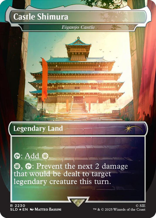 Castle Shimura - Eiganjo Castle (Rainbow Foil) - Secret Lair Drop Series - R - 2230