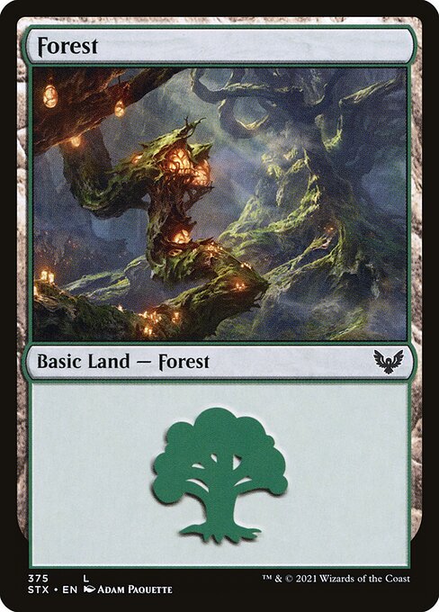 Forest (375) - Strixhaven: School of Mages - L - 375