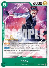 Koby - Carrying On His Will: 3rd Anniversary Tournament Cards - C - OP13-025