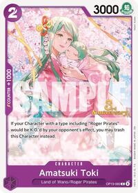 Amatsuki Toki - Carrying On His Will: 3rd Anniversary Tournament Cards - C - OP13-060