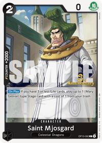 Saint Mjosgard - Carrying On His Will: 3rd Anniversary Tournament Cards - C - OP13-092