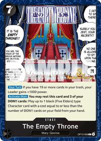 The Empty Throne - Carrying On His Will: 3rd Anniversary Tournament Cards - C - OP13-099