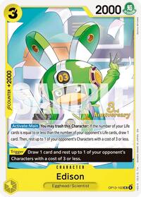 Edison - Carrying On His Will: 3rd Anniversary Tournament Cards - UC - OP13-102
