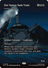 Fire Nation Tank Train - Noxious Gearhulk (Borderless) - Avatar: The Last Airbender: Eternal-Legal - M - 25