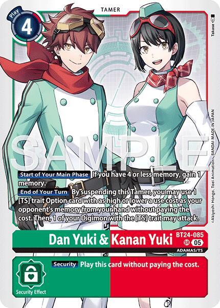 Dan Yuki & Kanan Yuki - Time Stranger - Super Rare - BT24-085