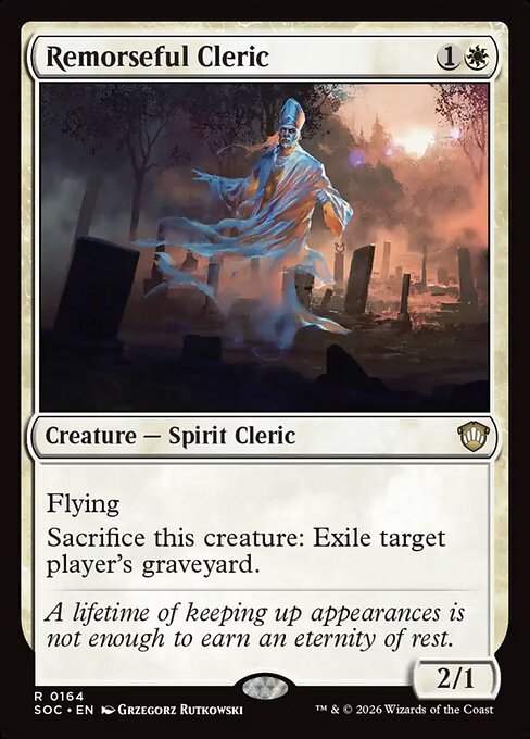 Remorseful Cleric - Commander: Secrets of Strixhaven - R - 164